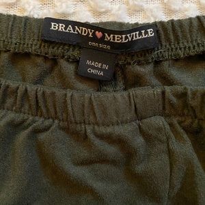 Rare Brandy Melville army green mini skirt
